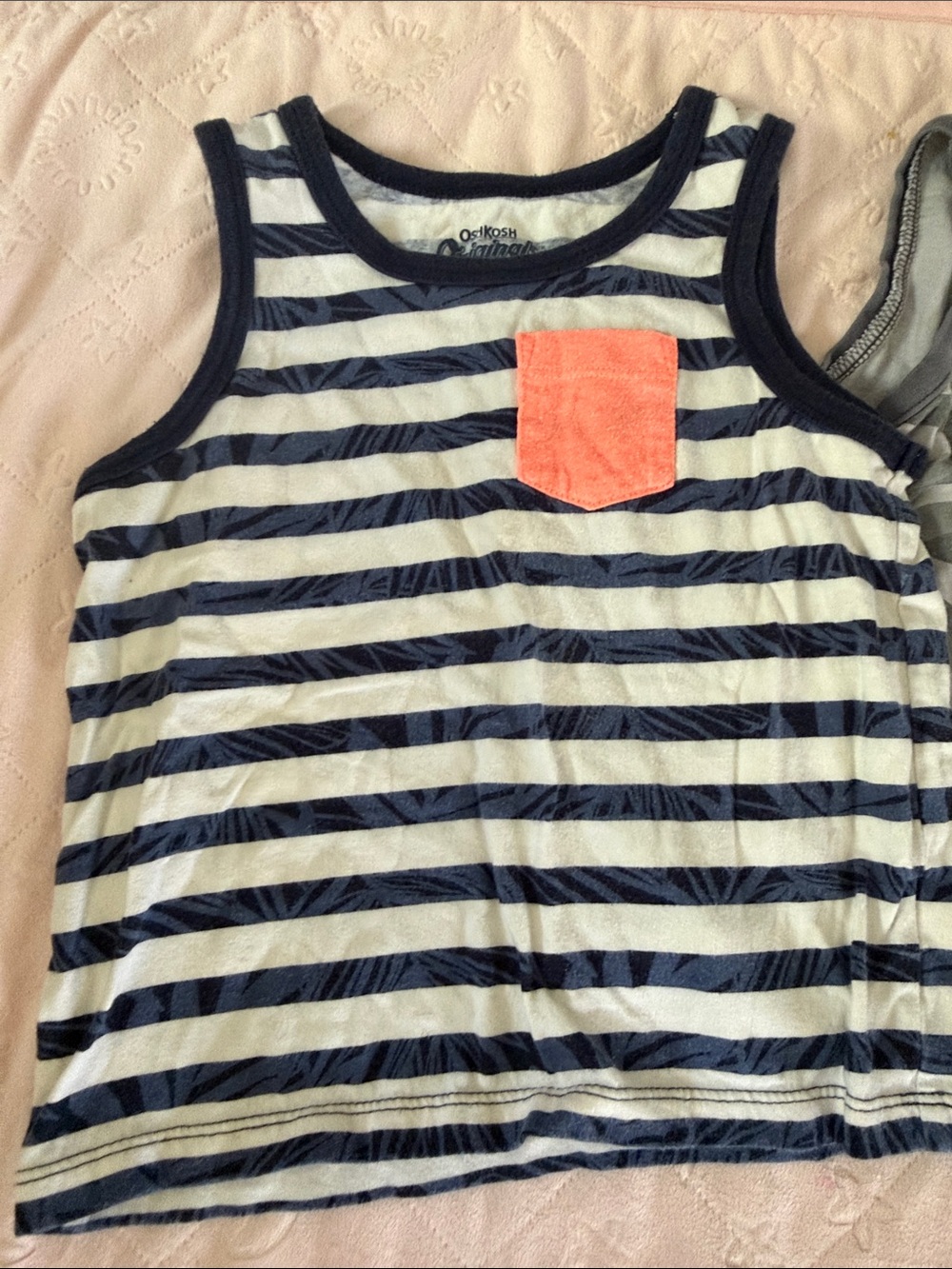 Cat & Jack Boys' Mixed Long Sleeve & Tank Tops - Navy, Gray, Green, Red size 3T - Picture 6 of 8